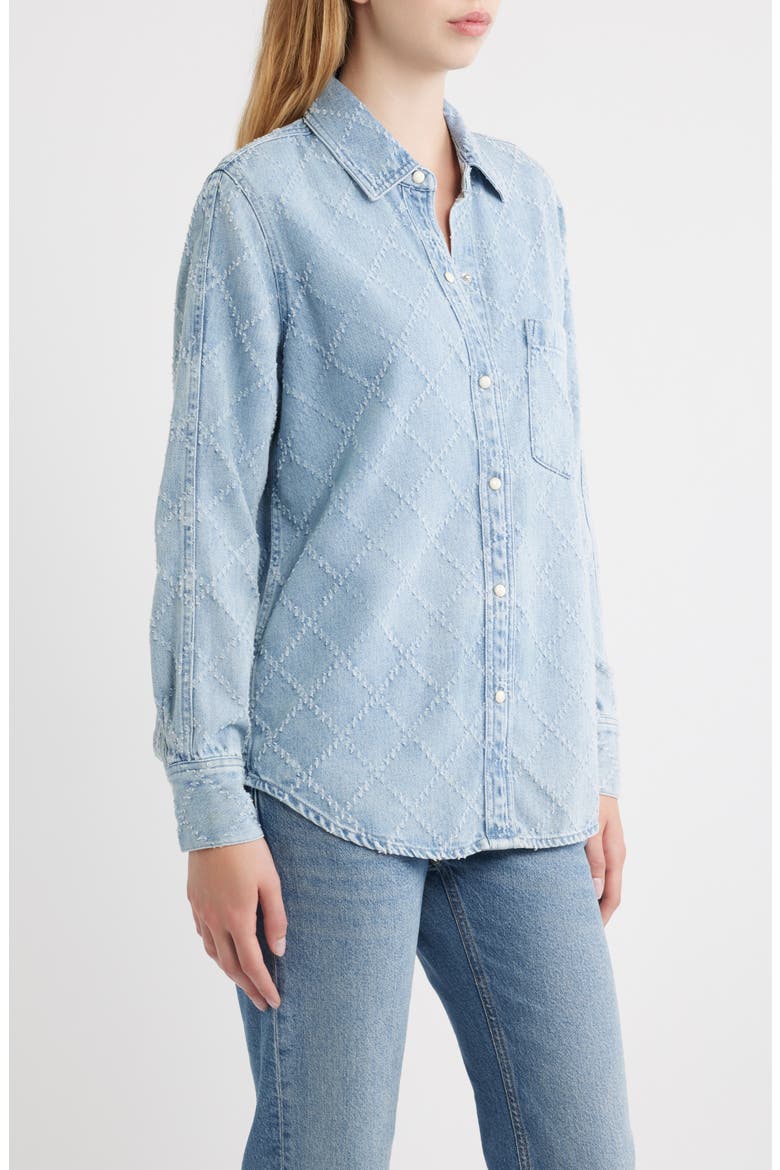 Atticus Diamond Patterned Long Sleeve Shirt, Alternate, color, DIAMOND DISTRESS