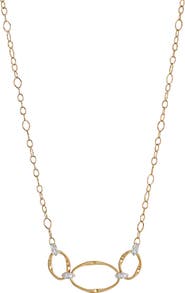 Marco Bicego Marrakech Onde 18K Yellow Gold & Diamond Half Collar Necklace