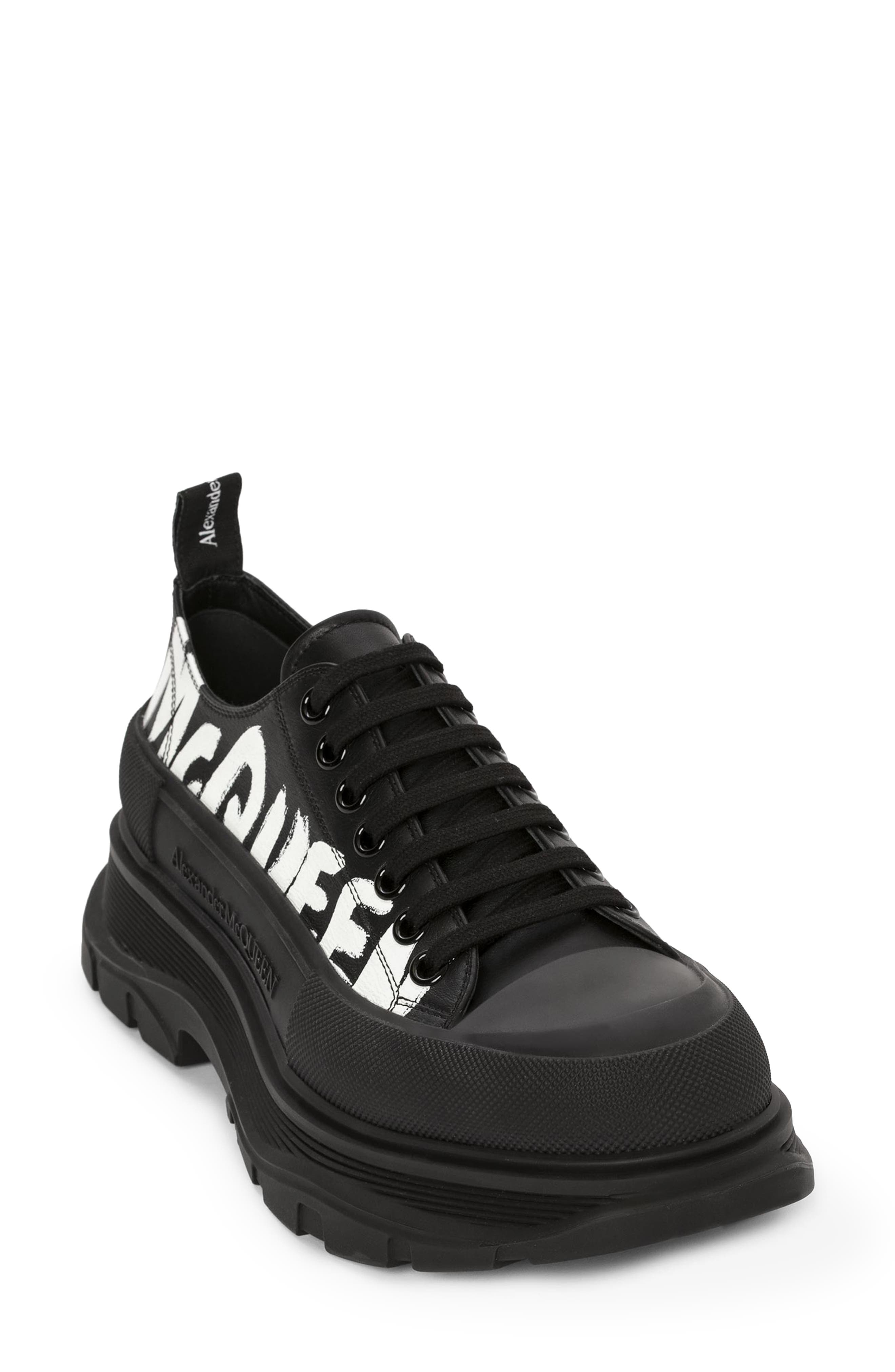 McQueen Tread Slick Graffiti Low Top Sneaker, Main, color, 