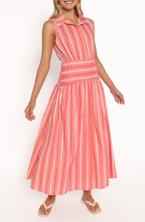 Myranda Striped Midi Dress
