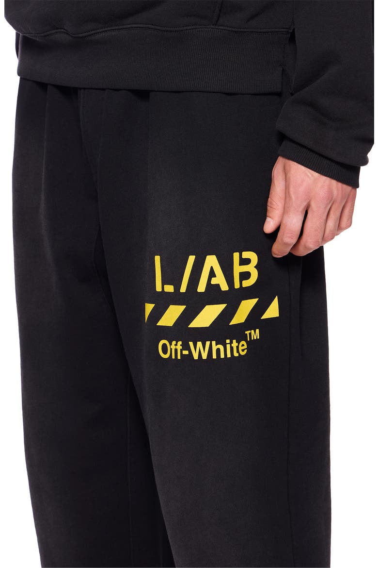 Diag Garment Cotton Washed Joggers, Alternate, color, BLACK