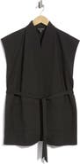 Eileen Fisher High Collar Long Vest