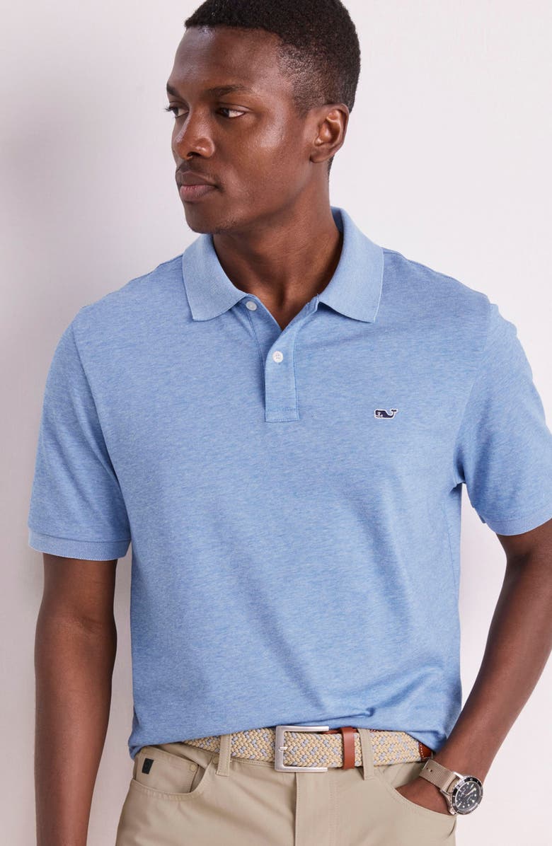 vineyard vines Edgartown Piqué Performance Polo, Alternate, color, Club Blue