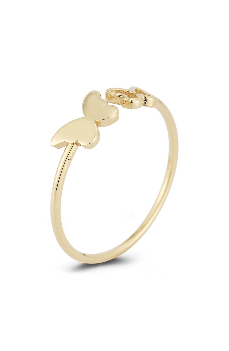 Ember Fine Jewelry Butterfly Ring, Alternate, color, Gold