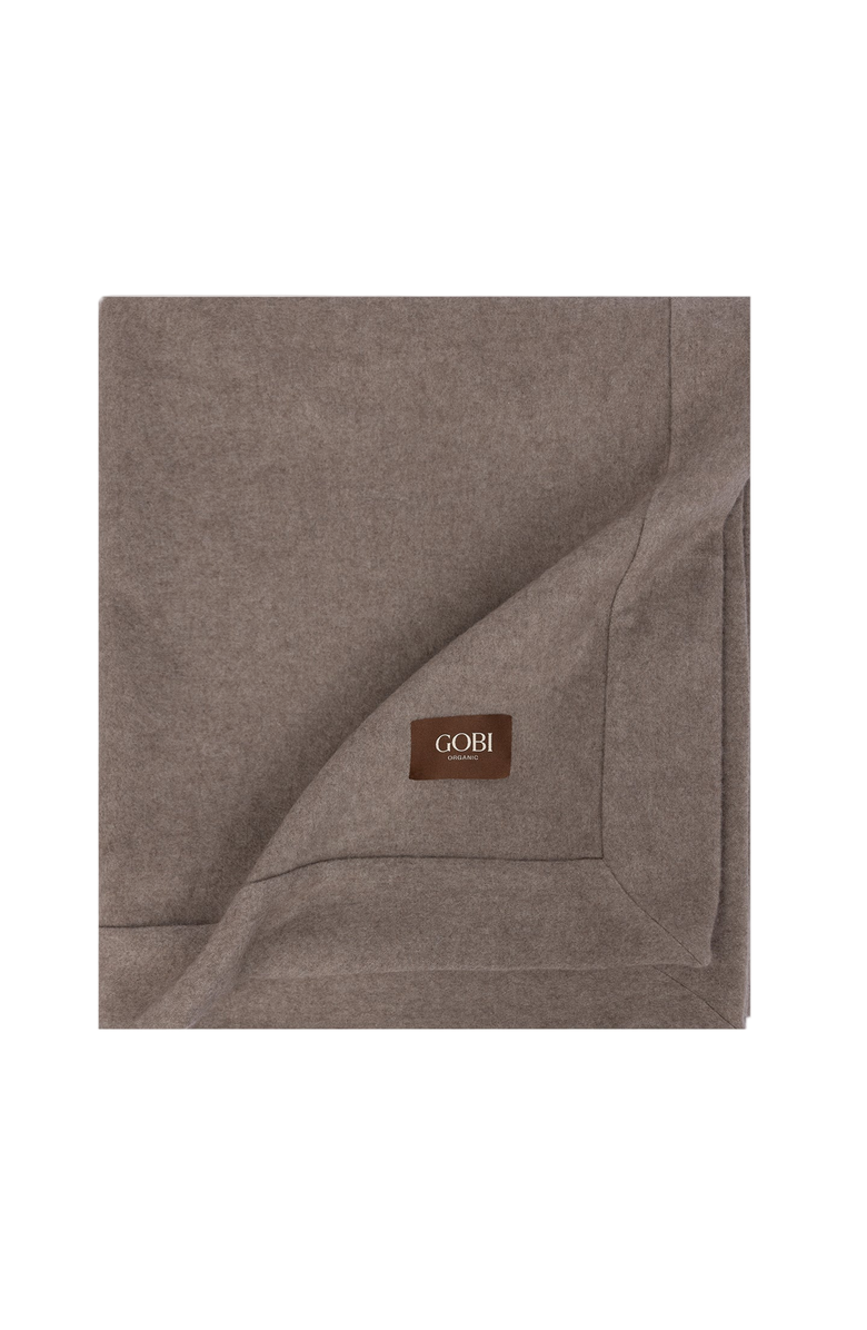 Gobi Cashmere Cashmere Woven Blanket, Main, color, Taupe