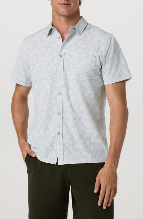 Short Sleeve Bridge Button-Up Shirt
