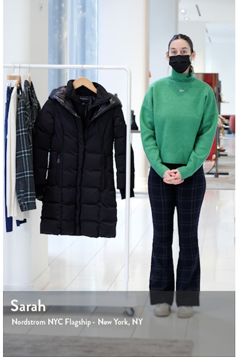 Hooded Puffer Jacket with Bib video
