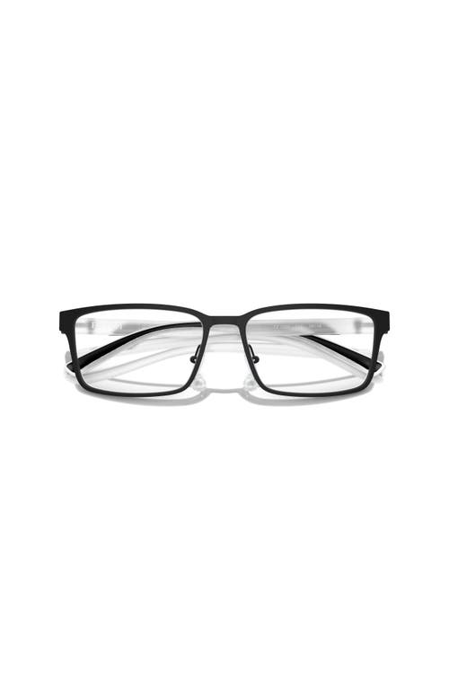 Scuderia Ferrari 56mm Rectangle Optical Glasses In Black