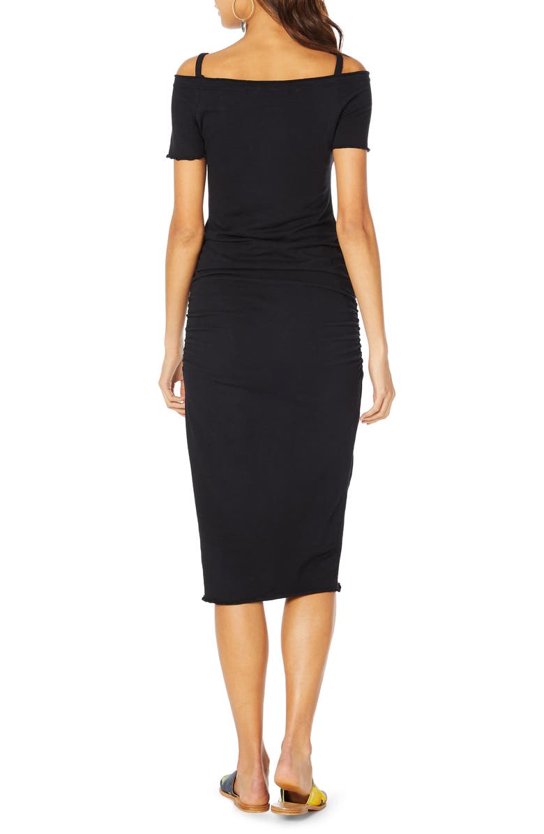 Michael Stars Cold Shoulder Dress, Alternate, color, 