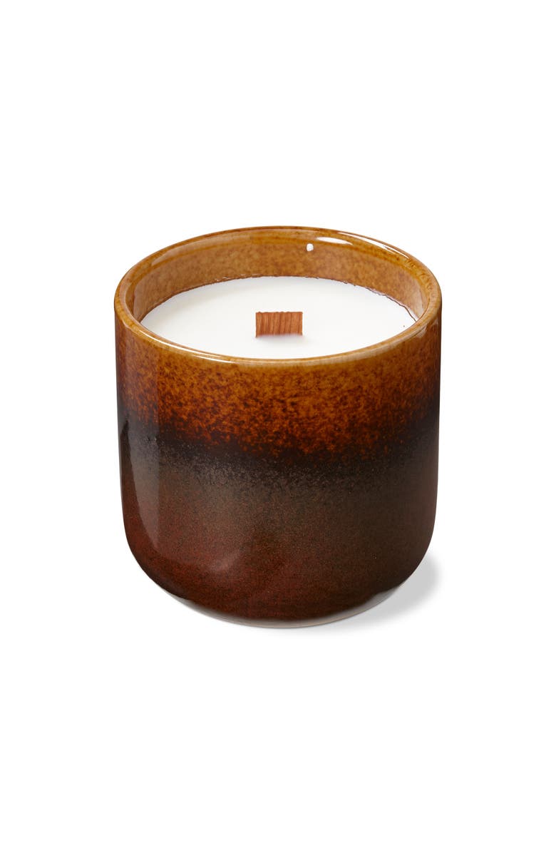 tag Tahoe Vanilla Rum Scented Soy Wax Candle in Brown Ceramic, Main, color, Brown
