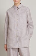 MM by Max Mara Ululo Linen Blend Oversize Shirt