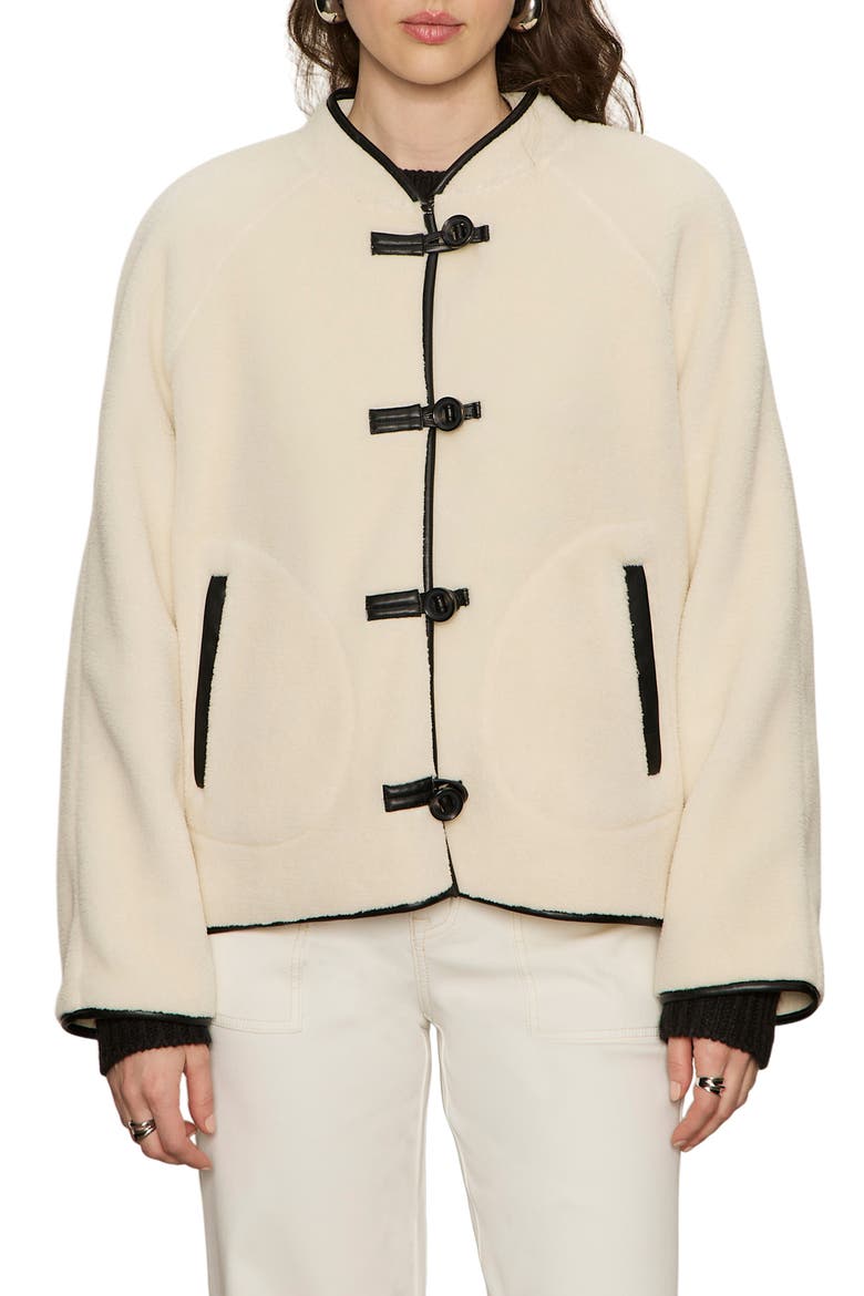 Powder Faux Shearling Jacket, Alternate, color, CHALK WHITE