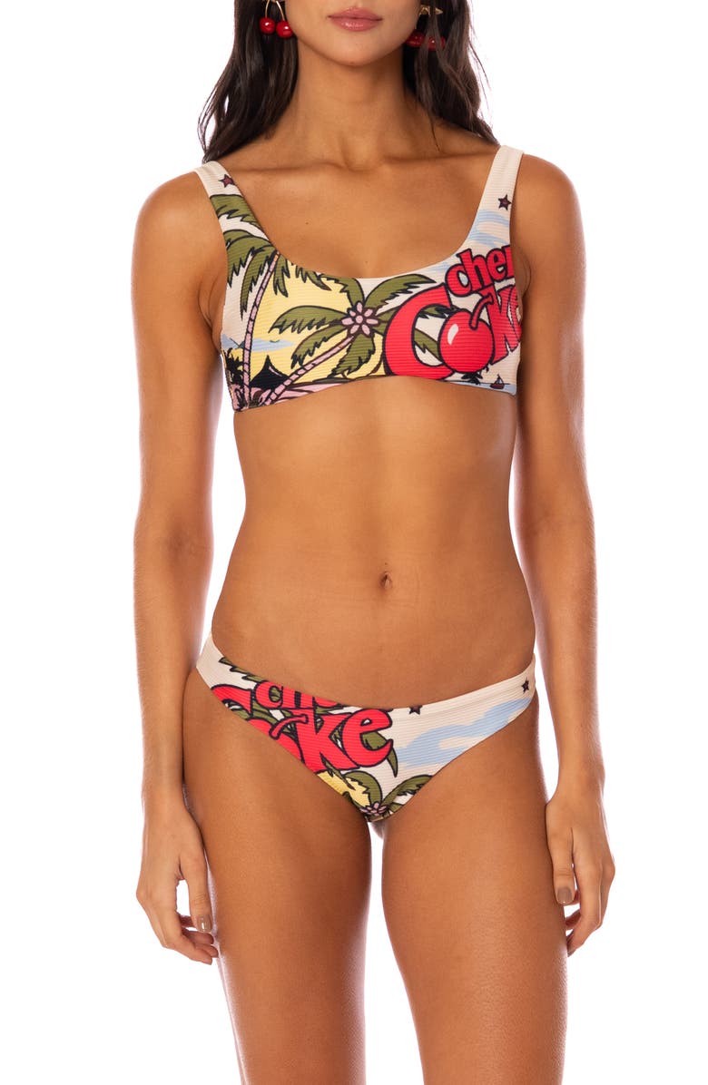Maaji Gwen Reversible Bikini Top, Alternate, color, White