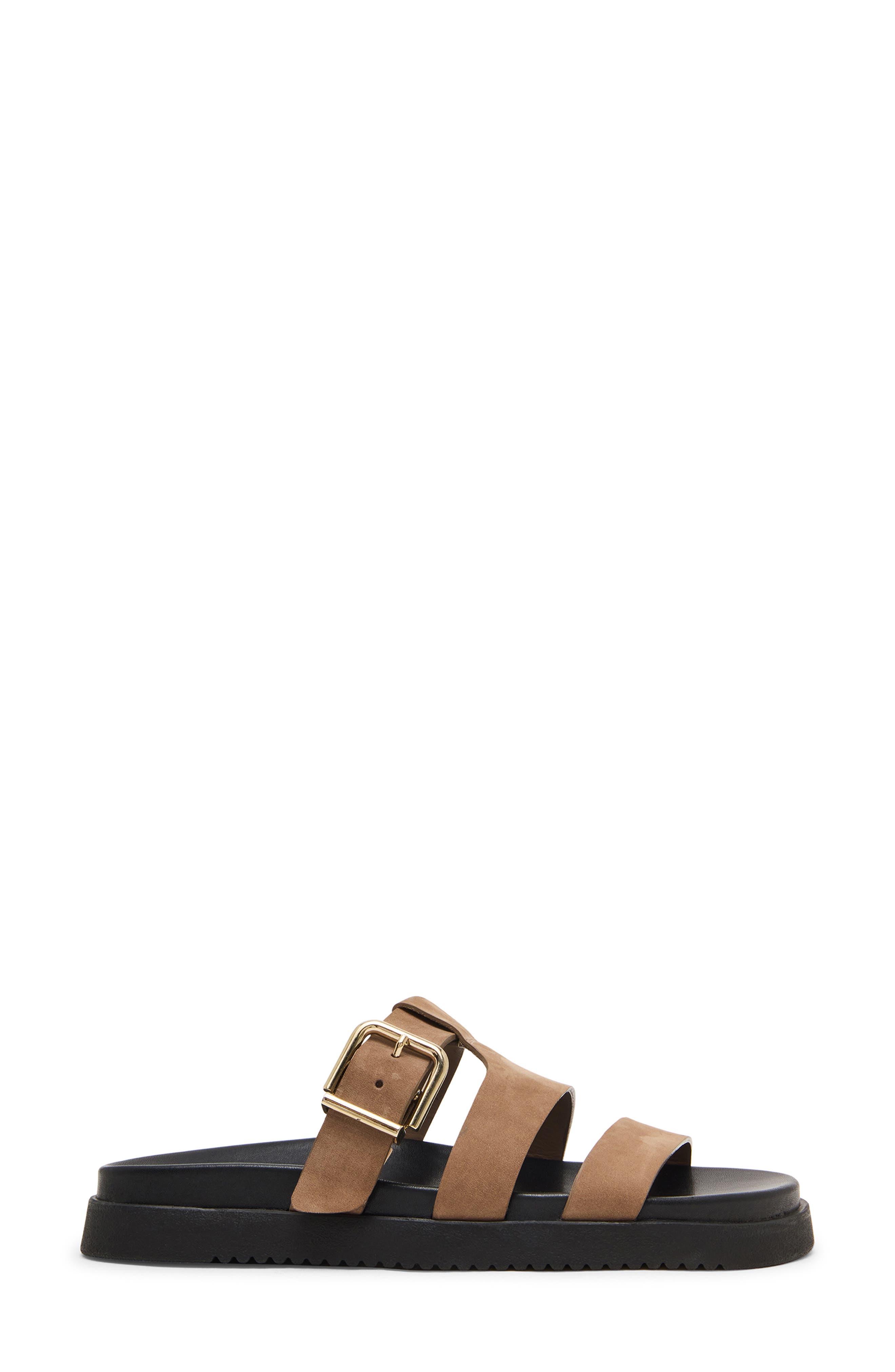 Maze Slide Sandal, Alternate, color, TAUPE NUBUCK