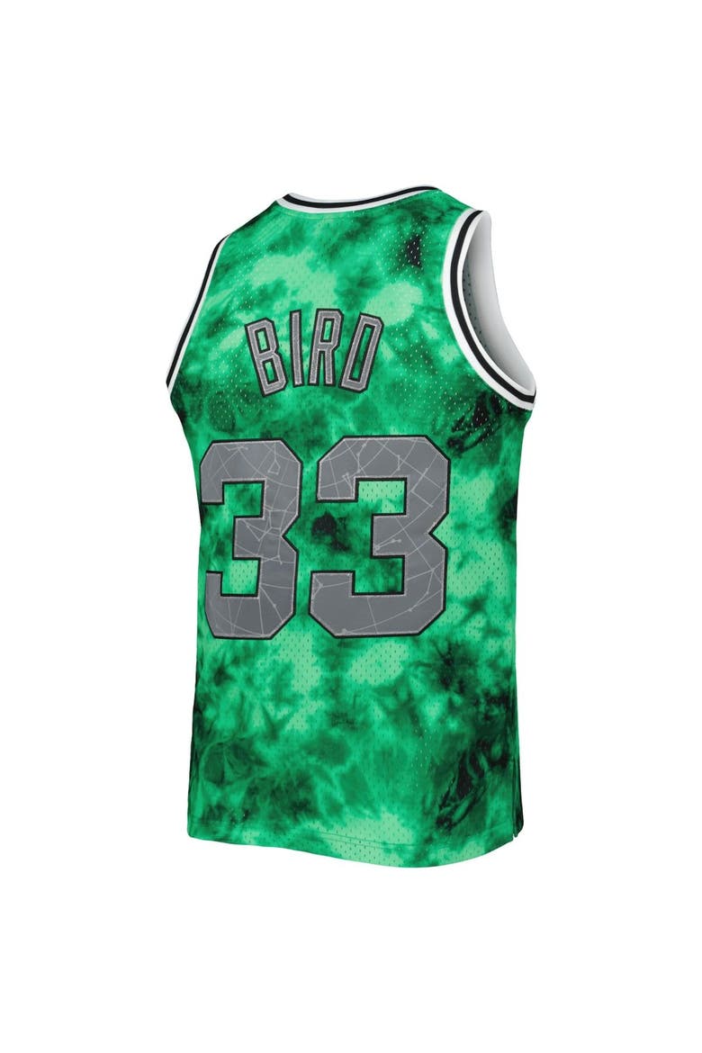 Men's Mitchell & Ness Larry Bird Kelly Green Boston Celtics 1985/86 Galaxy Swingman Jersey, Alternate, color, Kelly Green