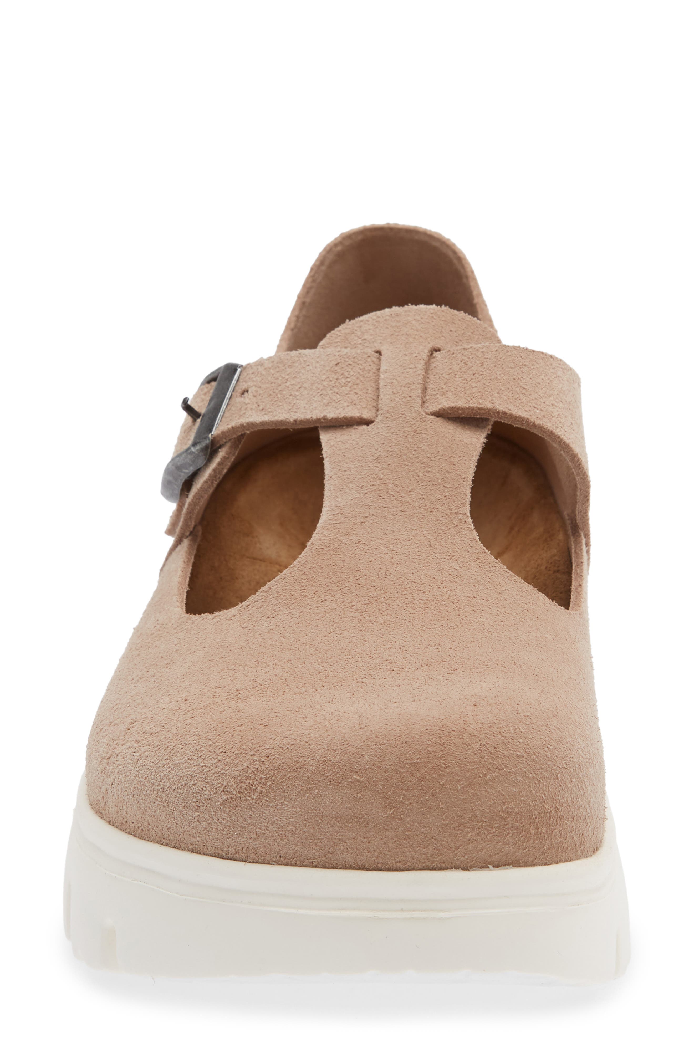 Birkenstock Papillo by Birkenstock Paris Chunky Mary Jane, Alternate, color, Warm Sand Suede