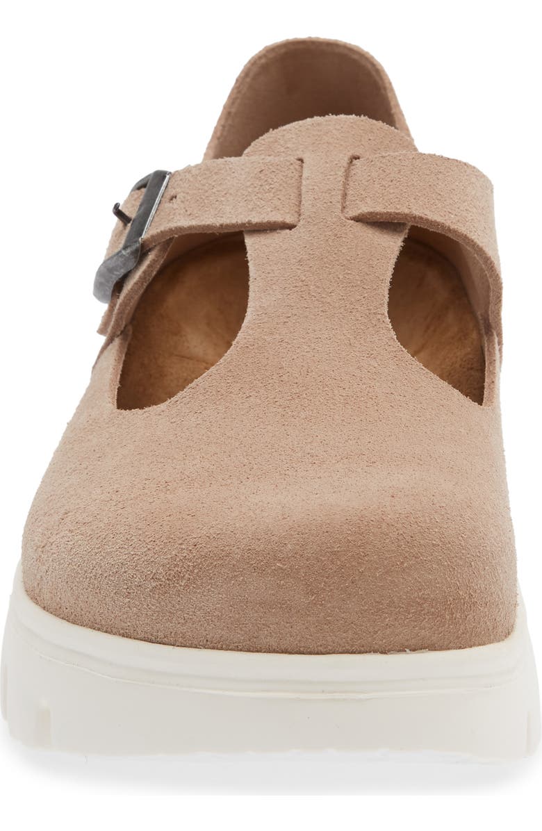 Birkenstock Papillo by Birkenstock Paris Chunky Mary Jane, Alternate, color, Warm Sand Suede