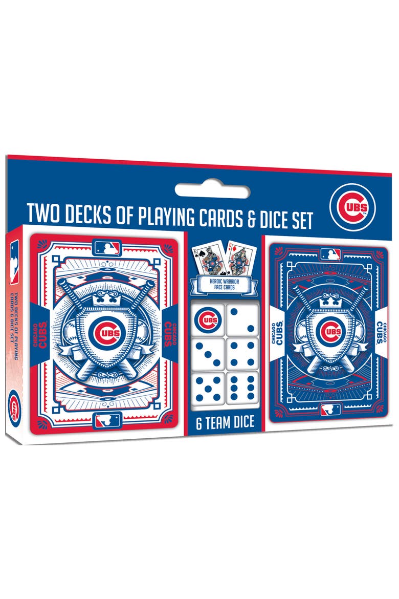 Chicago Cubs Playing Cards & Dice, Main, color, Multicolor