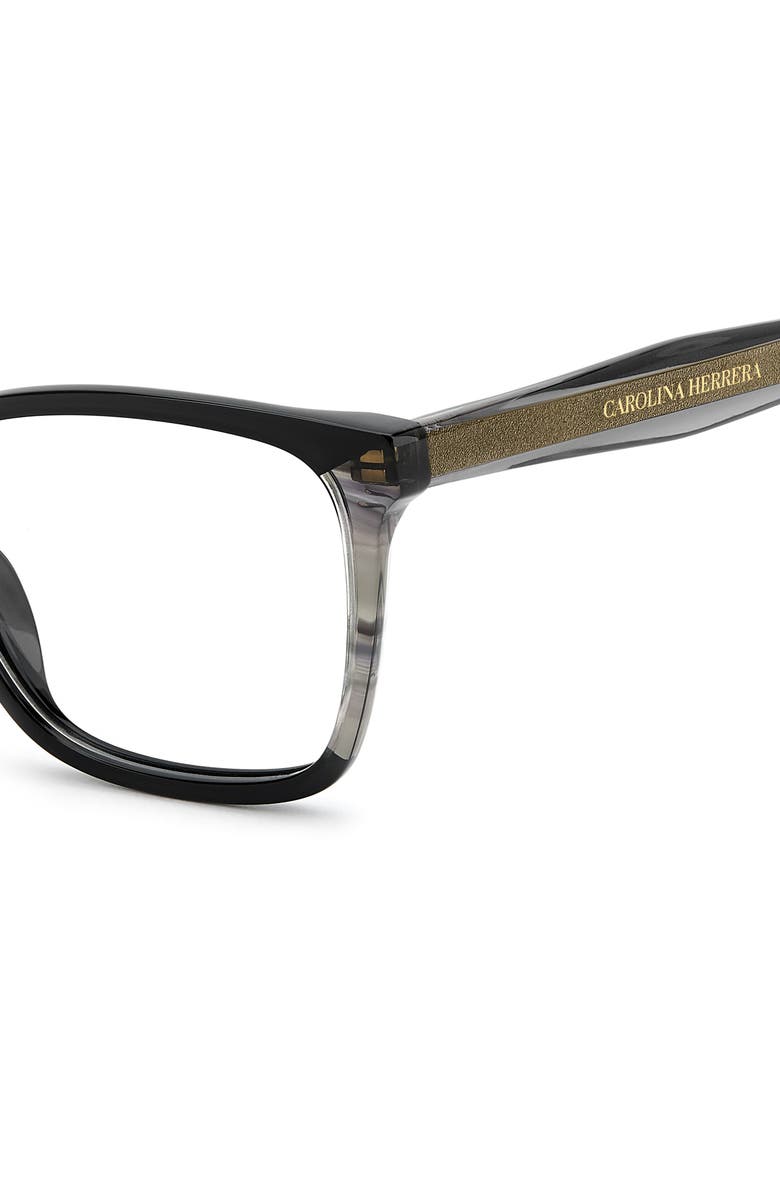 Carolina Herrera 53mm Rectangular Reading Glasses, Alternate, color, 