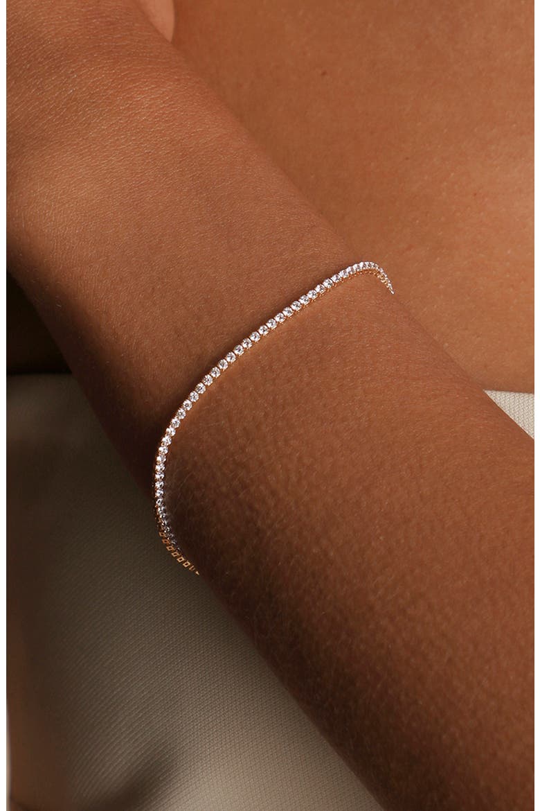 Tennis Chain Bracelet, Alternate, color, GOLD