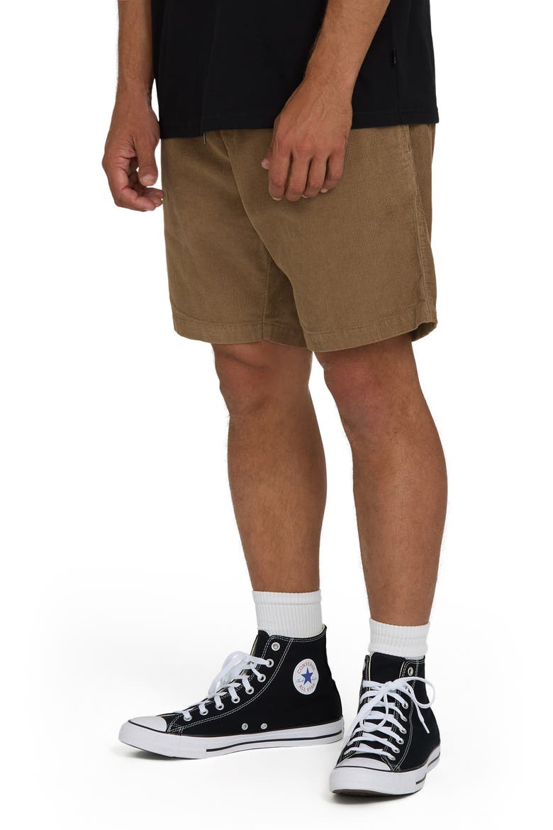 Larry Layback Cotton Corduroy Shorts, Alternate, color, VINTAGE KHAKI