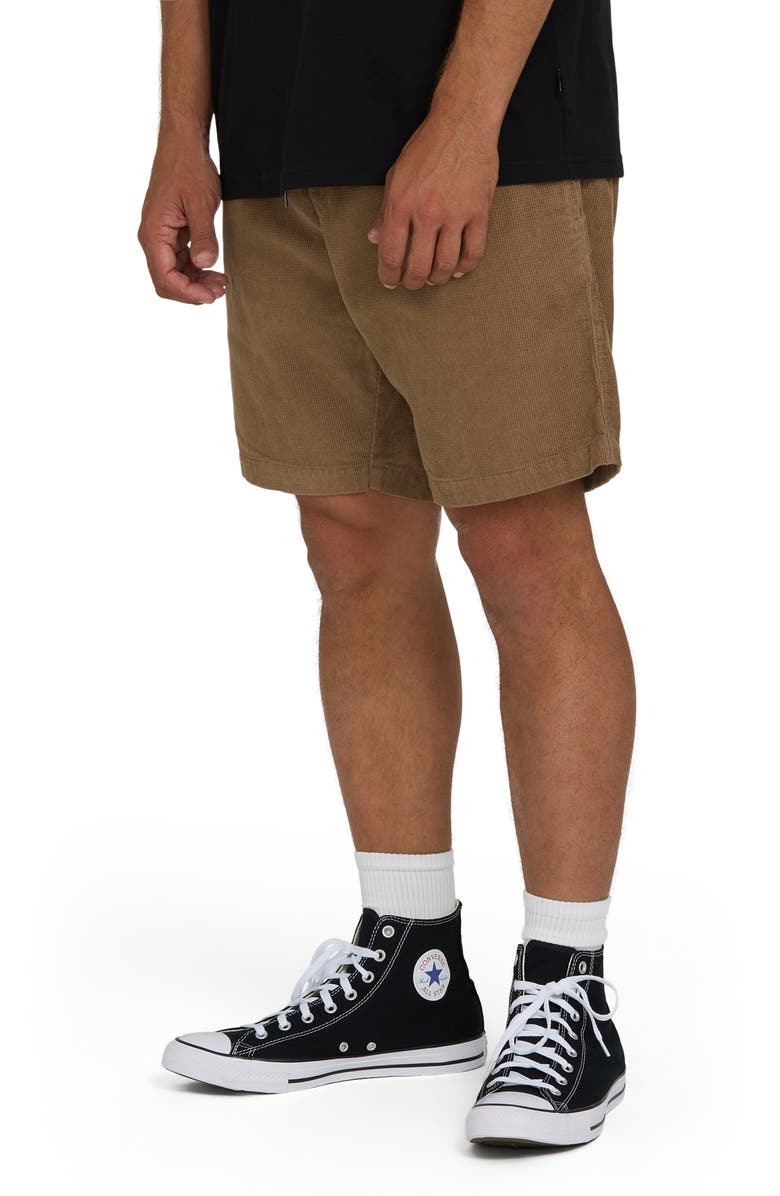Billabong Larry Layback Cotton Corduroy Shorts, Alternate, color, Vintage Khaki