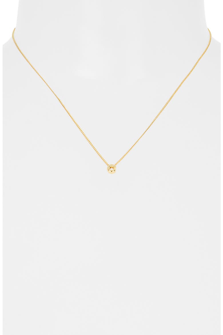 Let Yourself Be You Bubble Initial Pendant Necklace, Alternate, color, C- GOLD
