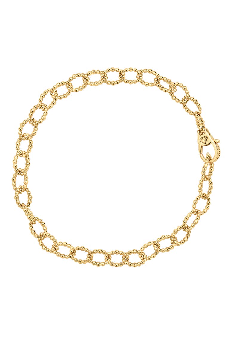 Caviar 18K Gold Link Bracelet, Main, color, GOLD