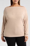 Renee C Brushed Knit Long Sleeve Top