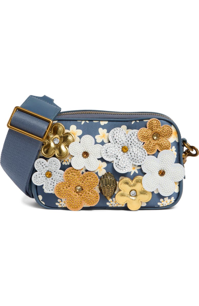 Kurt Geiger London Kensington Daisy Twill Camera Bag, Main, color, Blue Pale