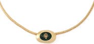 Kurt Geiger London Bezel Stone Short Pendant Necklace