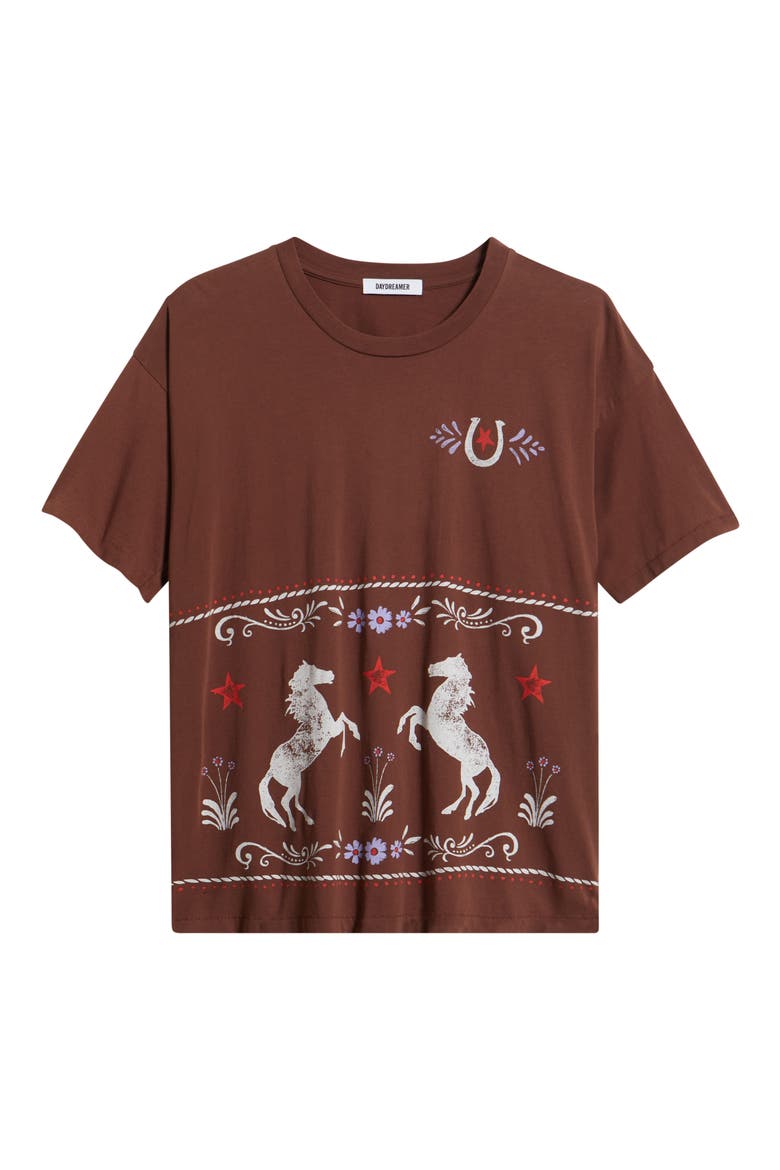 Prairie Horse Cotton Graphic T-Shirt, Alternate, color, NUTMEG