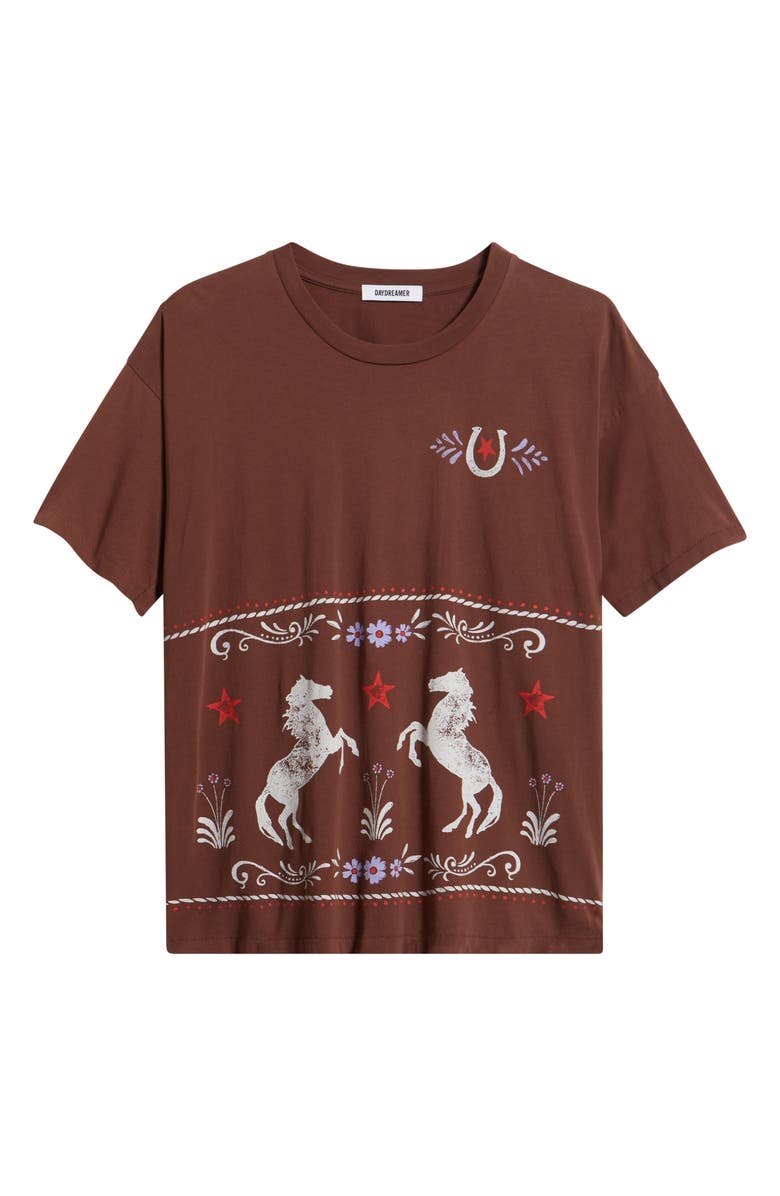 Daydreamer Prairie Horse Cotton Graphic T-Shirt, Alternate, color, Nutmeg