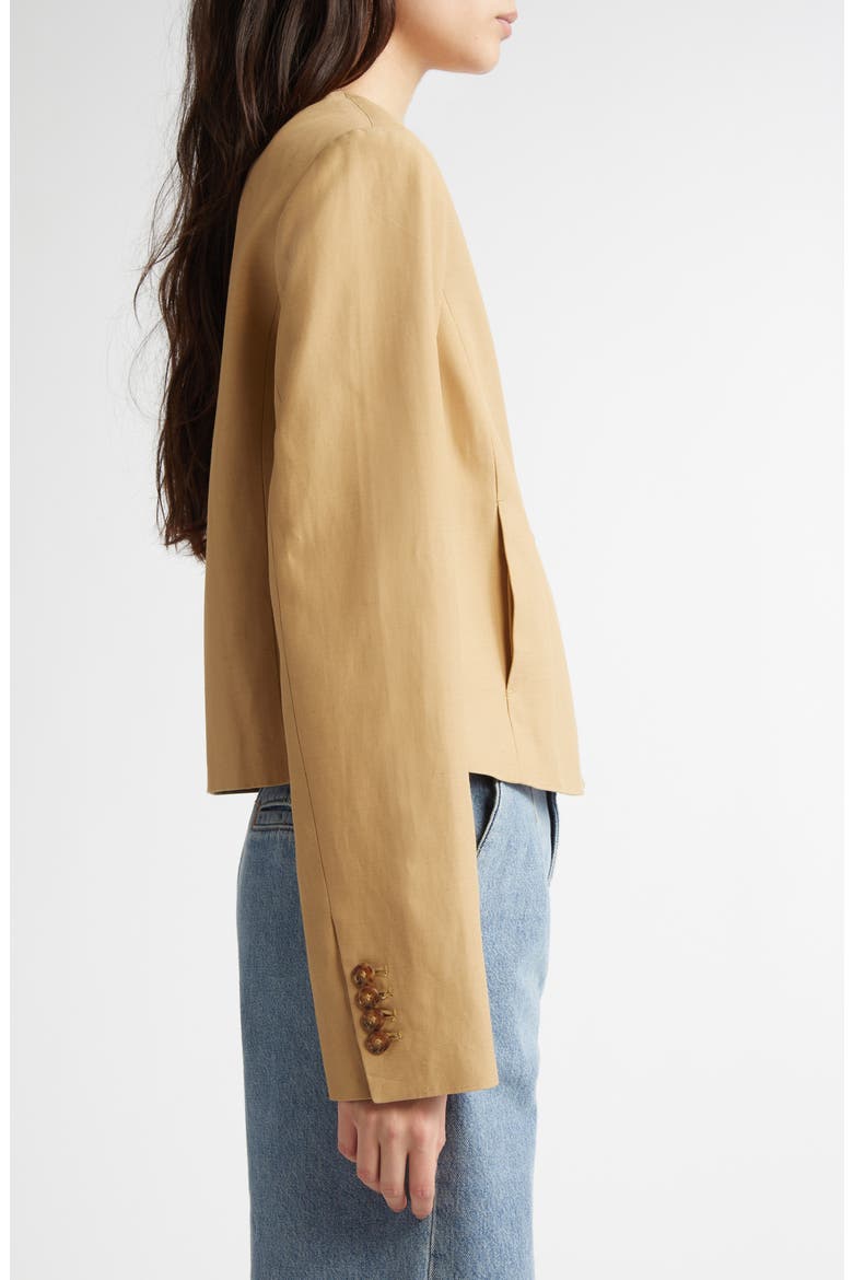 Malli Double Breasted Crop Jacket, Alternate, color, DUNE