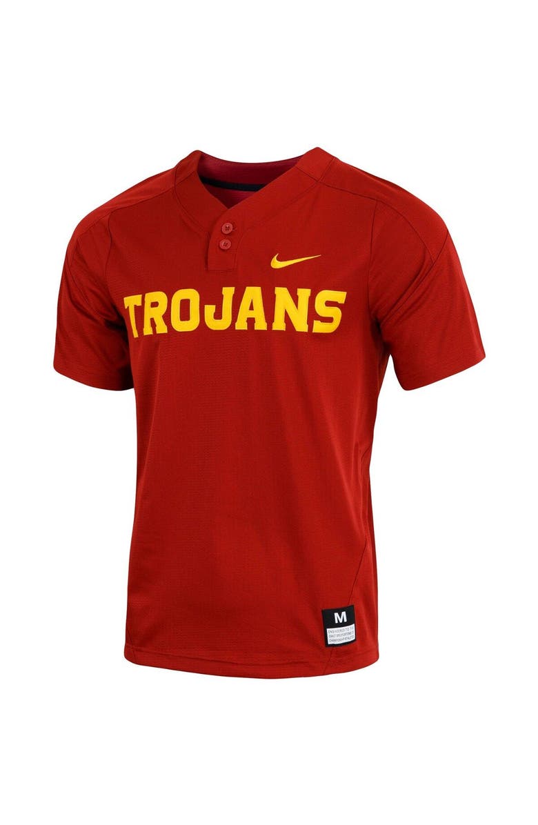 Nike Men's Nike Cardinal USC Trojans Replica Vapor Elite Two-Button Baseball Jersey, Alternate, color, Cardinal