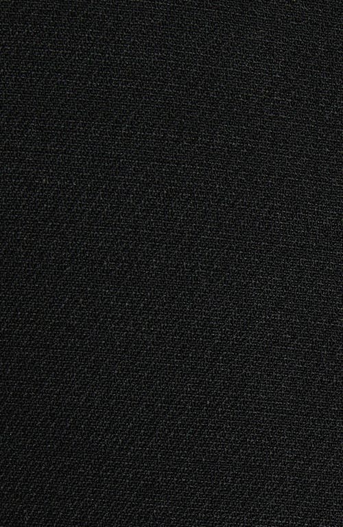 Valentino Garavani Ruffle Trim Crepe Couture Minidress In Black