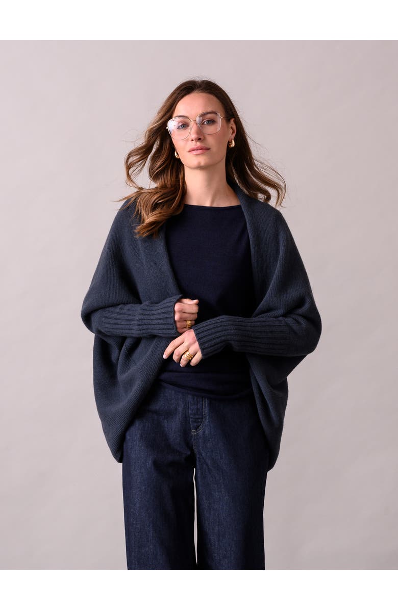 Celtic & Co. Supersoft Cocoon Cardigan, Main, color, Slate