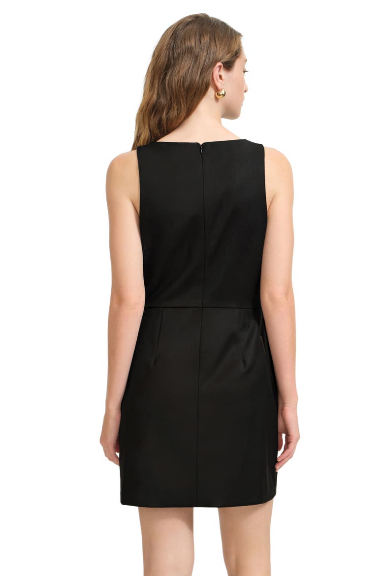 Jessica Sleeveless Minidress, Alternate, color, BLACK