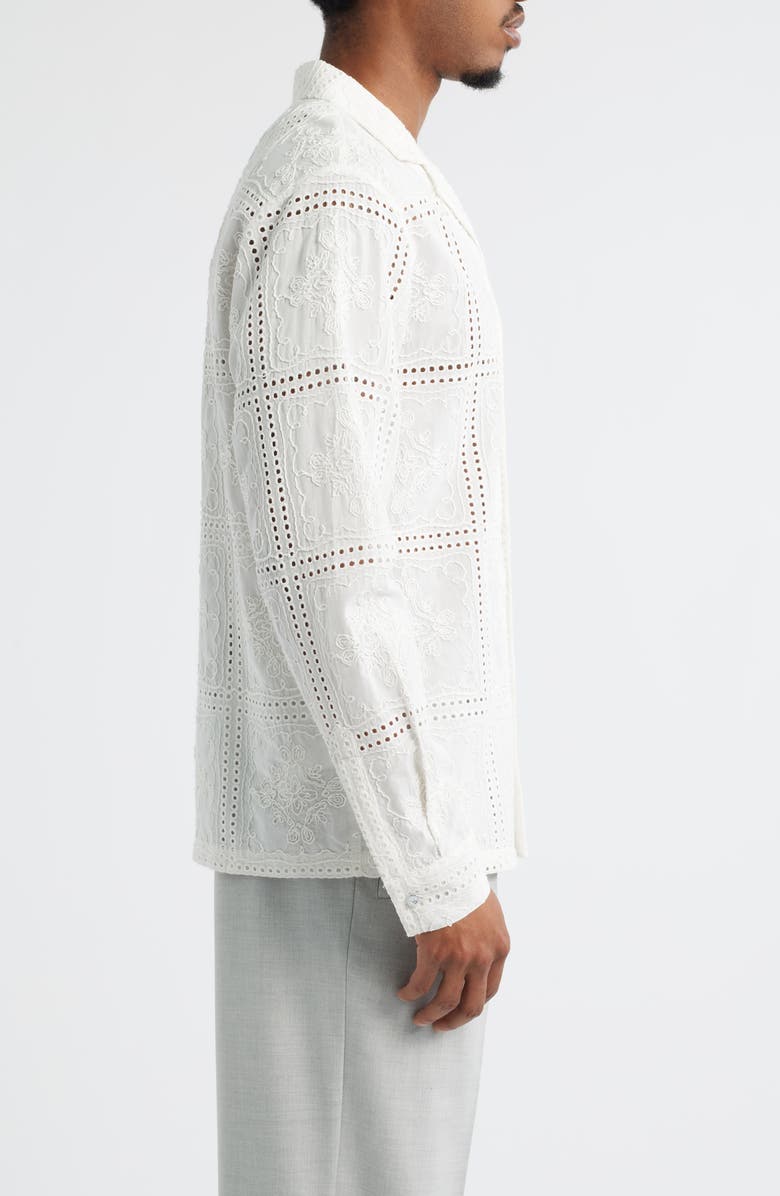 KROST Montauk Embroidered Long Sleeve Camp Shirt, Alternate, color, 