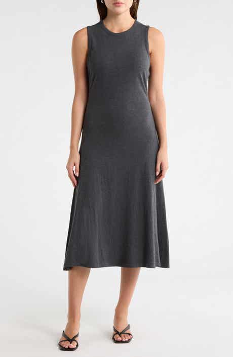 Melrose and Market Sleeveless Cotton Jersey Midi Dress