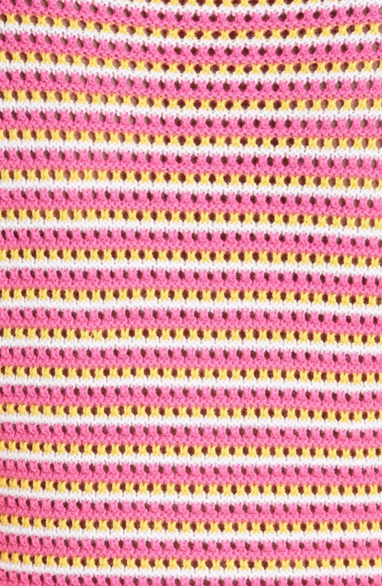 Victor Glemaud Stripe Cotton & Cashmere Button Cardigan, Alternate, color, 