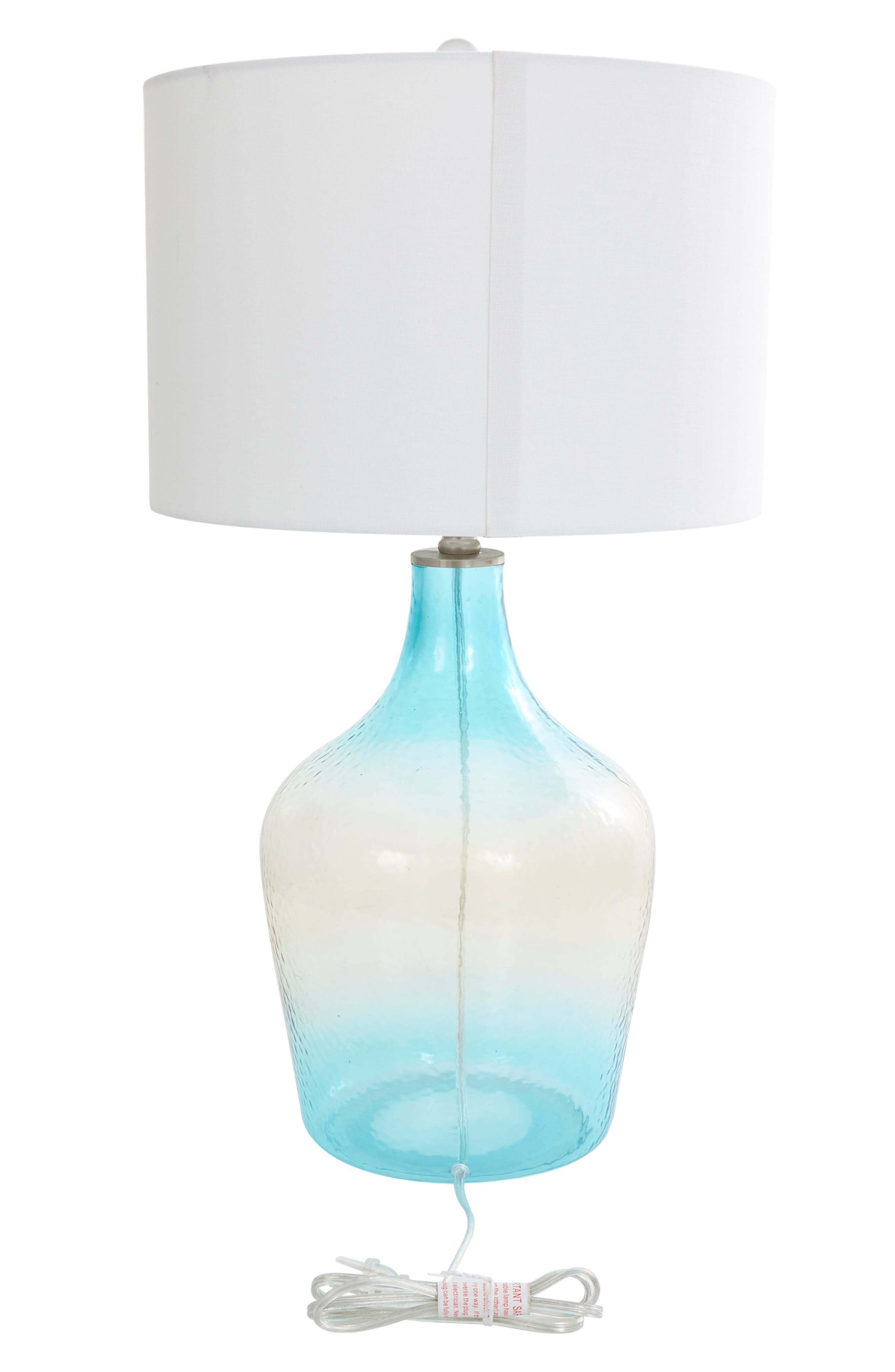 WILLOW ROW Blue Glass Accent Lamp | Nordstromrack
