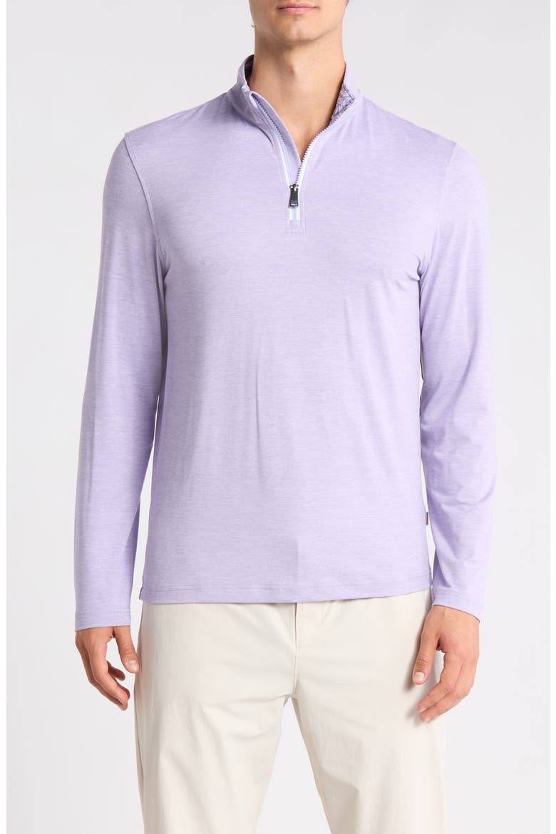 Quarter Zip Performance Pullover, Main, color, LILAC