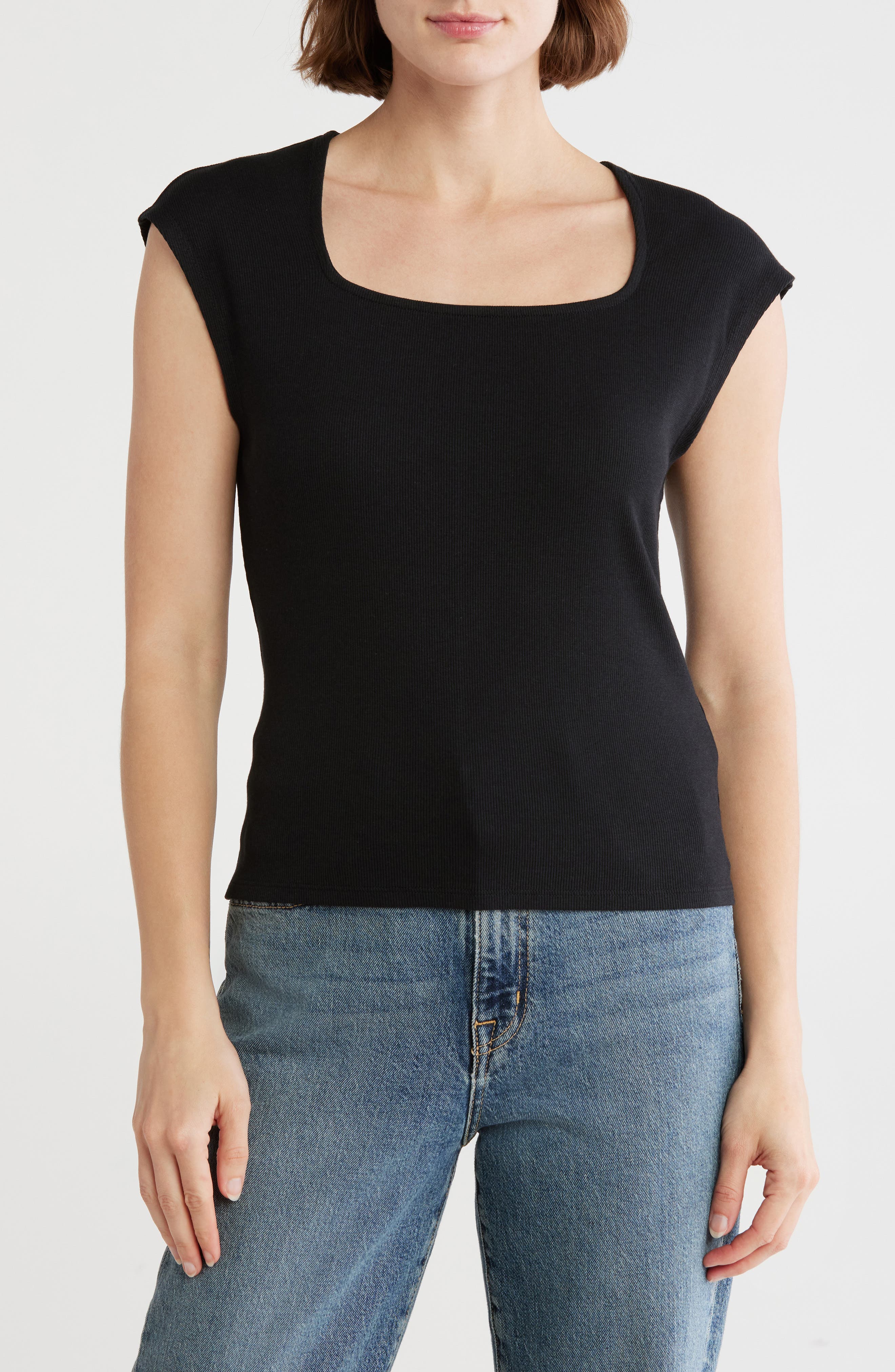 Melrose and Market Square Neck Top
