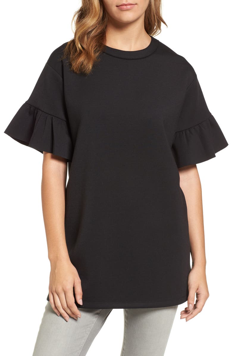 Halogen<sup>®</sup> Ruffle Sleeve Tunic, Main, color, 