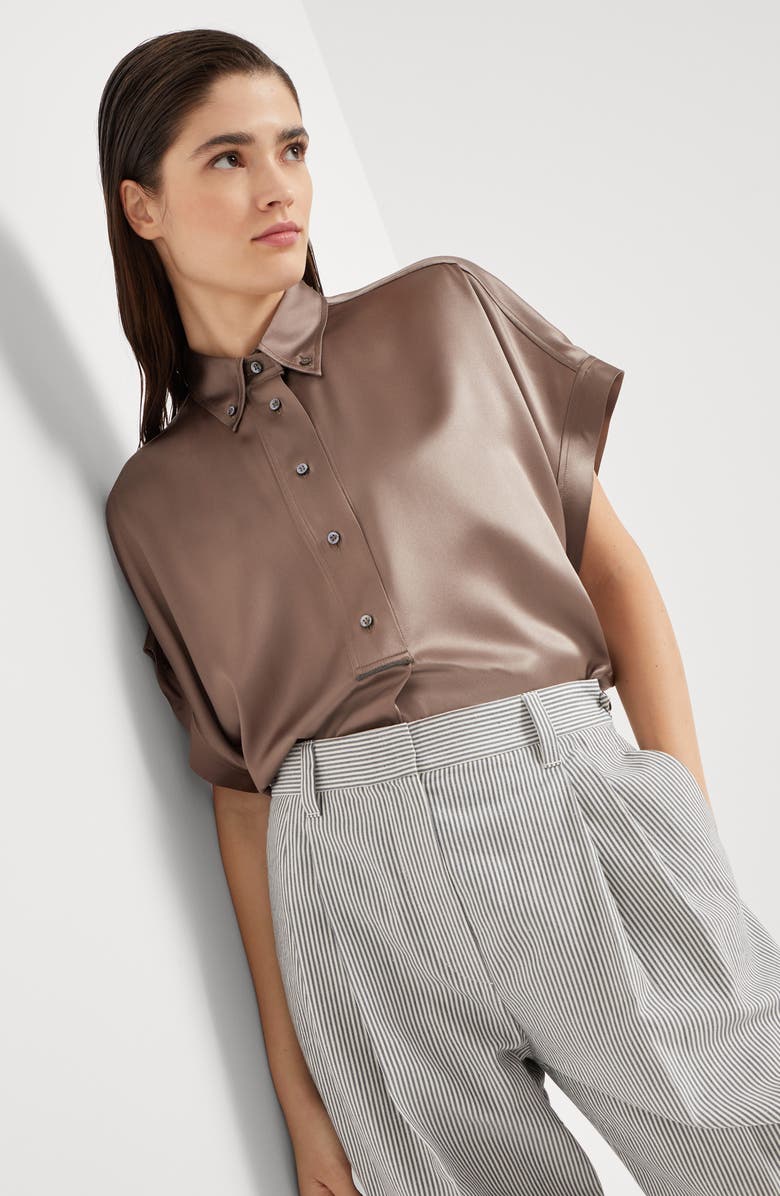 Brunello Cucinelli Satin shirt, Alternate, color, 