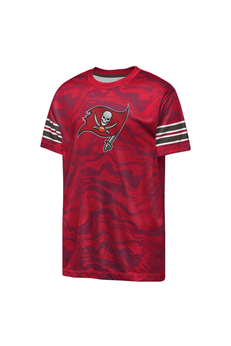 Youth Outerstuff  Red Tampa Bay Buccaneers Slant Route Performance T-Shirt, Alternate, color, Red