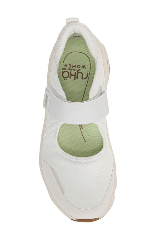 Ryka Women's Devotion Max Mary Jane Walking Sneakers In Brilliant White