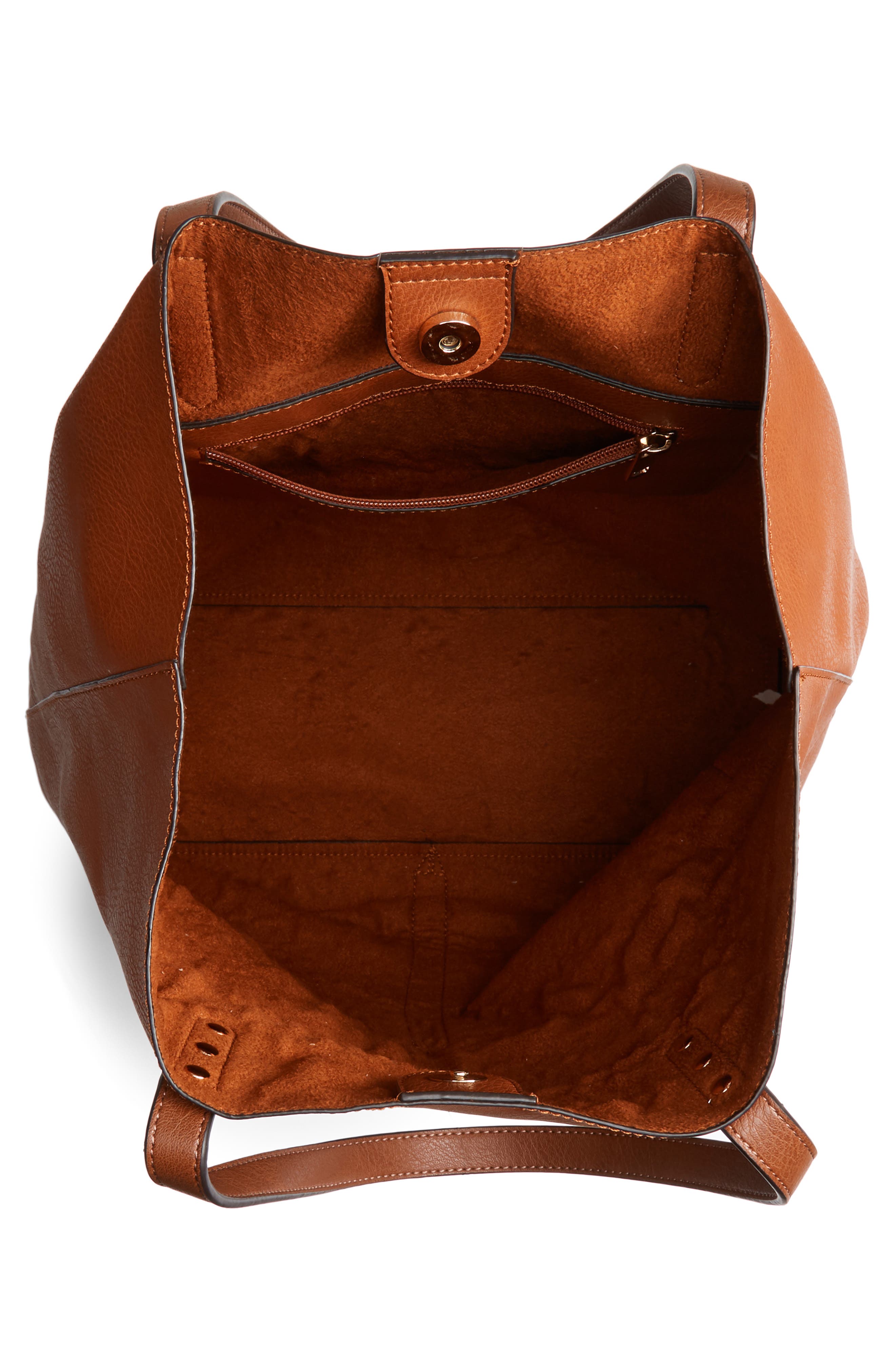 Sole Society Lucie Faux Leather Tote, Alternate, color, 