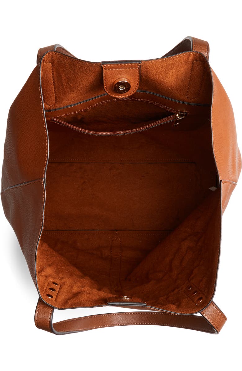 Sole Society Lucie Faux Leather Tote, Alternate, color,